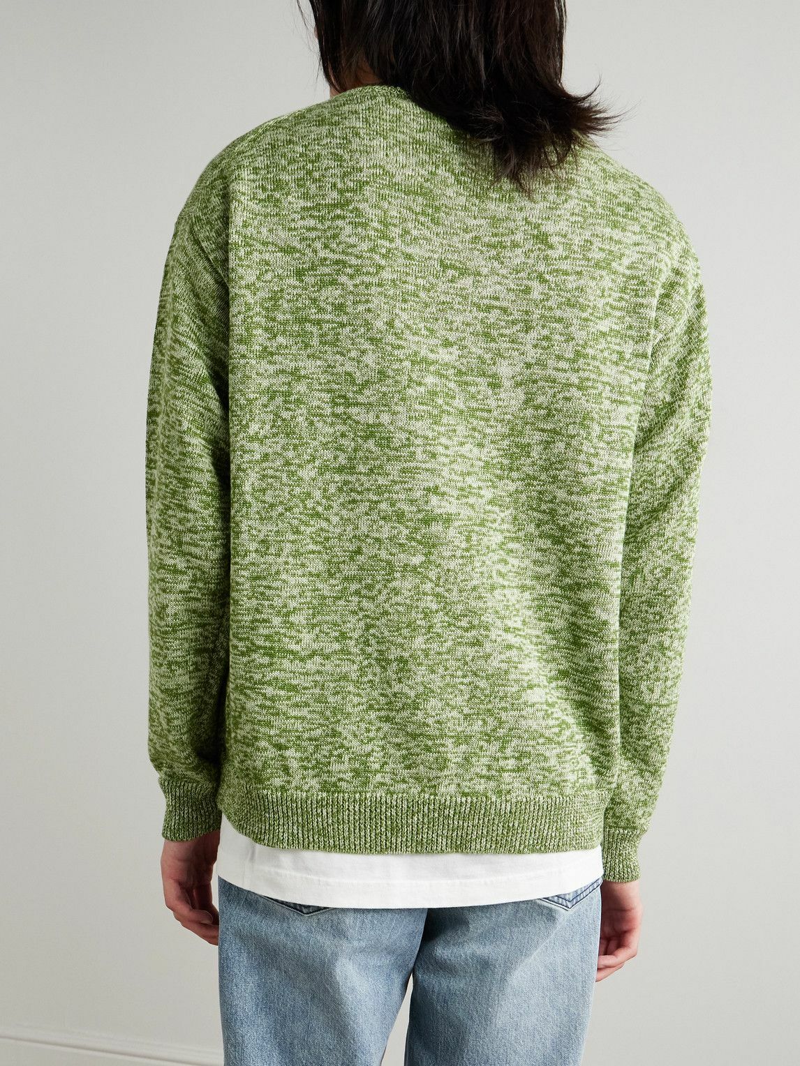 Federico Curradi - Linen and Cotton-Blend Sweater - Green