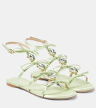 Giambattista Valli Embellished satin sandals