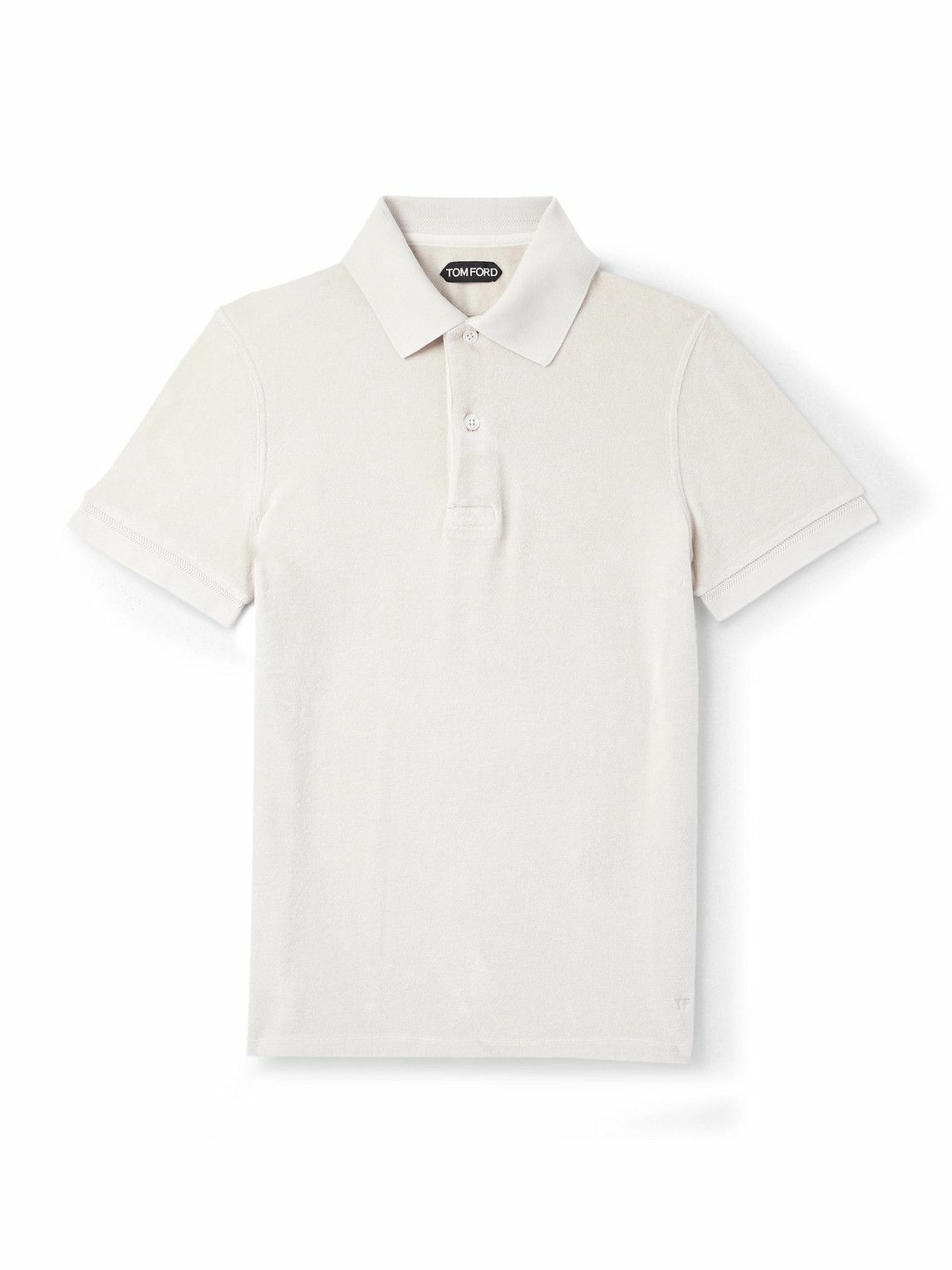 TOM FORD - Slim-Fit Sea Island Cotton Polo Shirt - Gray TOM FORD