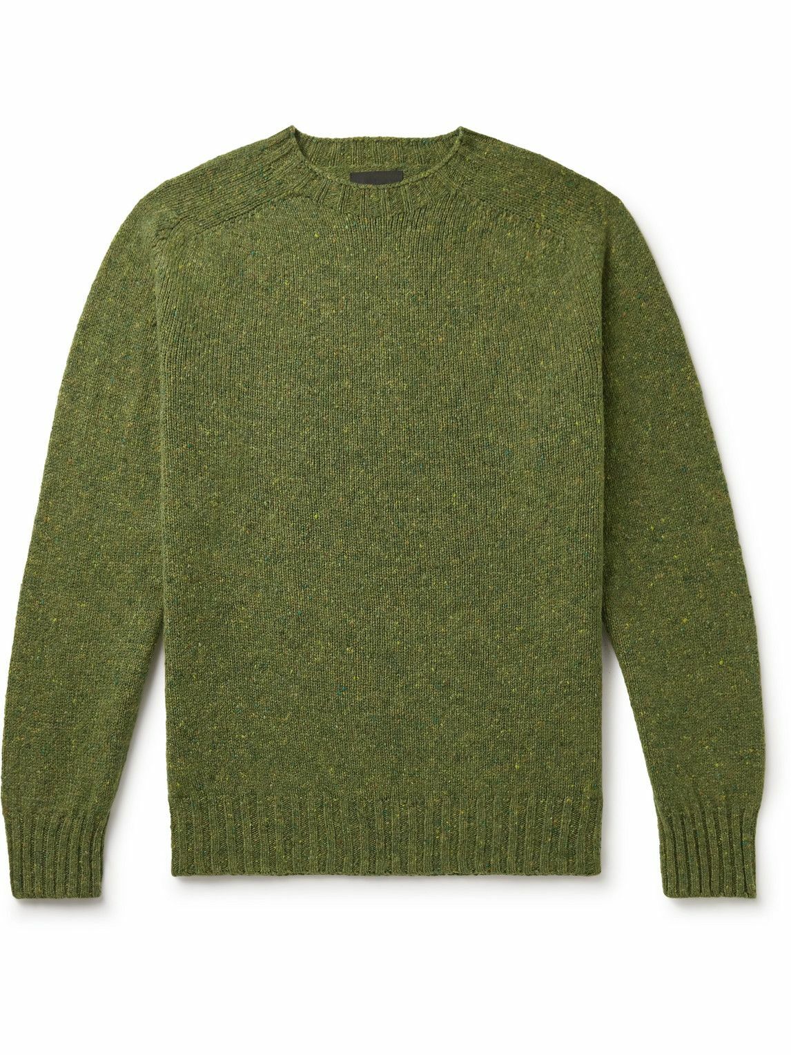 Howlin' - Terry Donegal Wool Sweater - Green Howlin' by Morrison