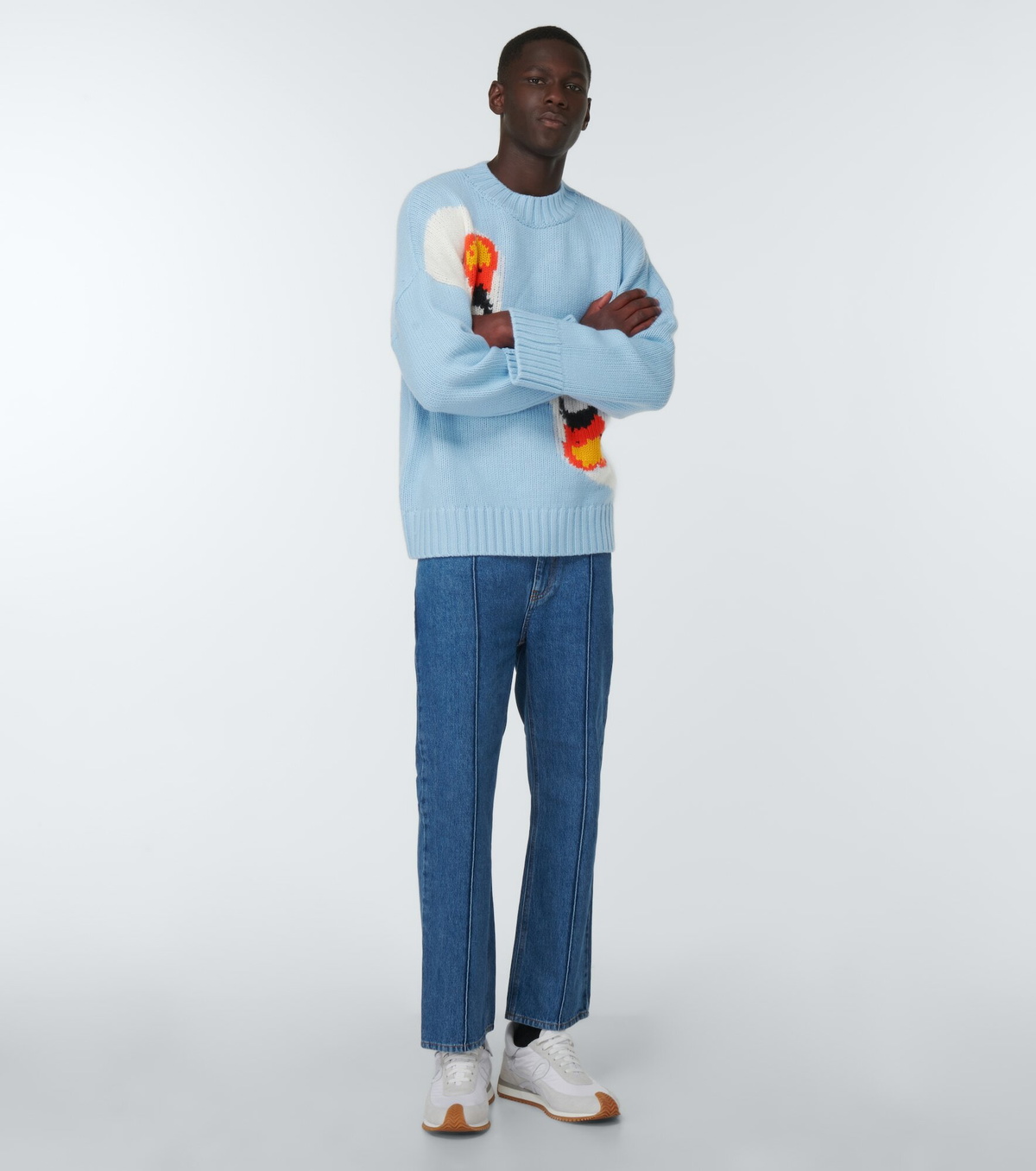 JW Anderson - Intarsia wool knit sweater JW Anderson