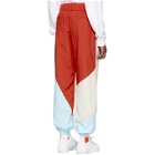 Reebok by Pyer Moss White and Red Collection 3 Sherpa Track Pants