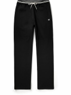 CELINE - Straight-Leg Striped Jersey Sweatpants - Black