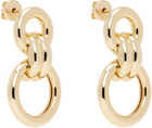 ANINE BING Gold Round Link Drop Earrings