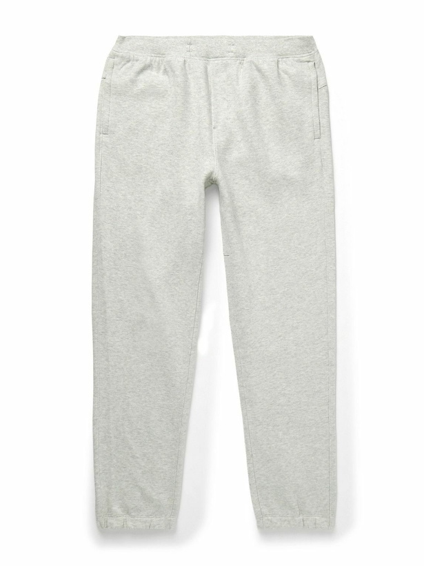 Photo: Lululemon - Steady State Tapered Cotton-Blend Jersey Sweatpants - Gray