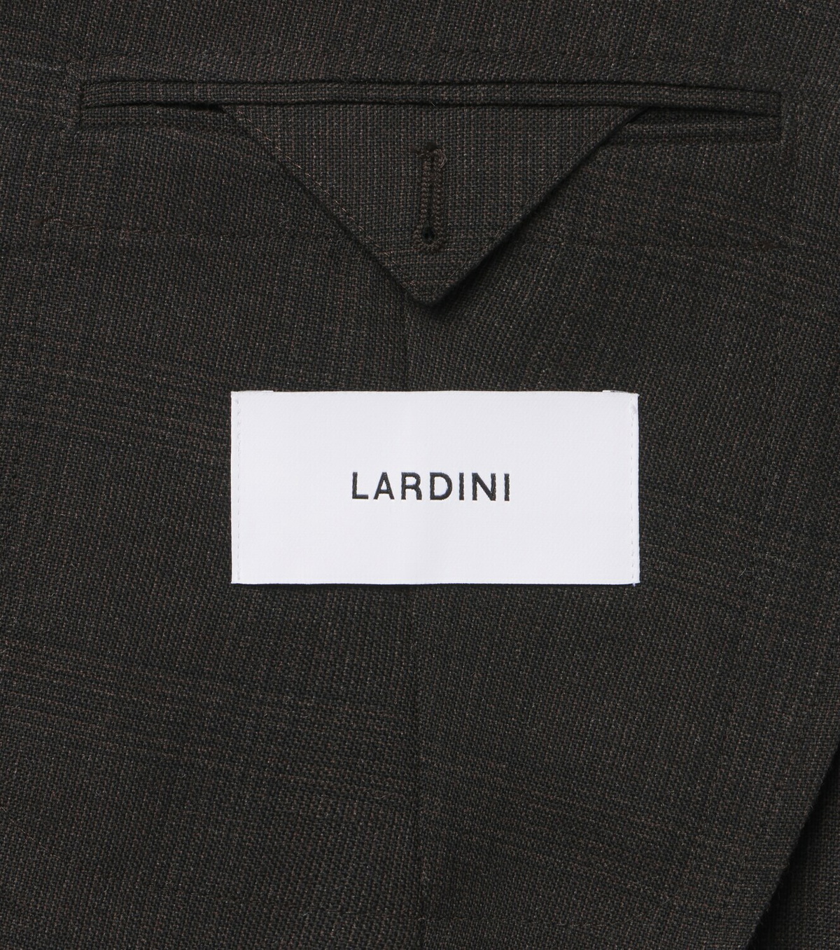 Lardini Checked double-breasted virgin wool suit