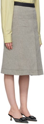 Saks Potts Gray Wimbledon Midi Skirt