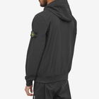 Stone Island Men's Soft Shell-R Hooded Jacket in Black