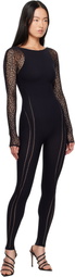 Wolford Black W Net Jumpsuit