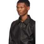 Rick Owens Black Leather Rotterdam Jacket