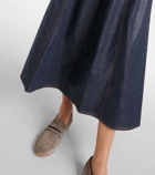 Brunello Cucinelli Denim maxi dress