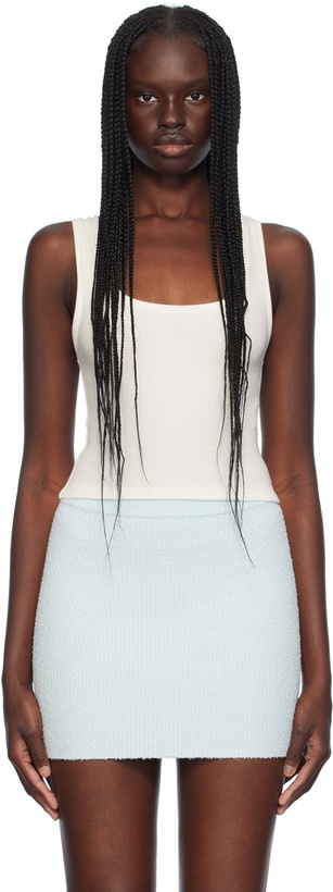 Photo: WARDROBE.NYC Off-White Crop Tank Top