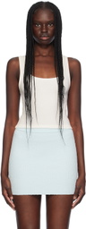 WARDROBE.NYC Off-White Crop Tank Top