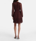 Ulla Johnson Ava tie-neck silk chiffon minidress