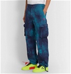 Off-White - Tie-Dyed Ripstop Cargo Trousers - Blue