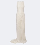 Marmar Halim Pleated satin gown