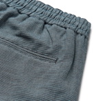 YMC - Birdseye Cotton and Linen-Blend Drawstring Shorts - Navy