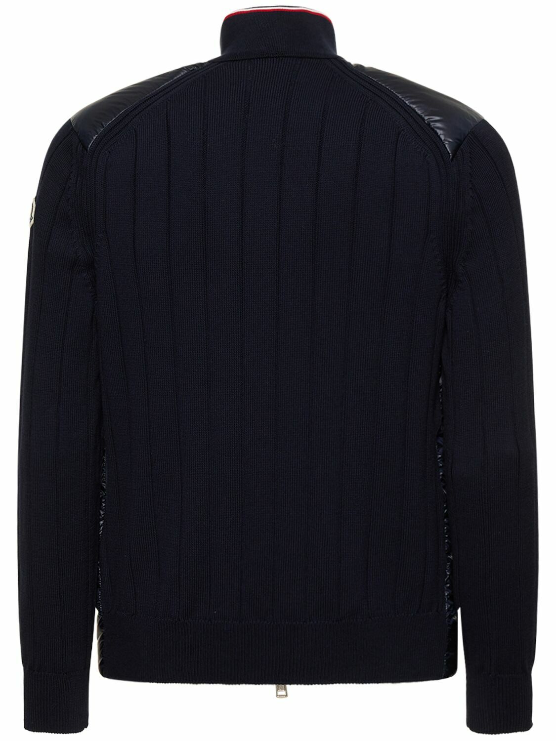 MONCLER - Cotton Tricot & Tech Down Cardigan Moncler MONCLER - Cotton Tricot & Tech Down Cardigan Moncler