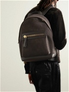TOM FORD - Buckley Full-Grain Leather-Trimmed Croc-Effect Nubuck Backpack