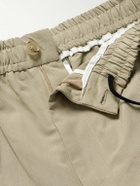 SSAM - Straight-Leg Cotton and Silk-Blend Trousers - Neutrals