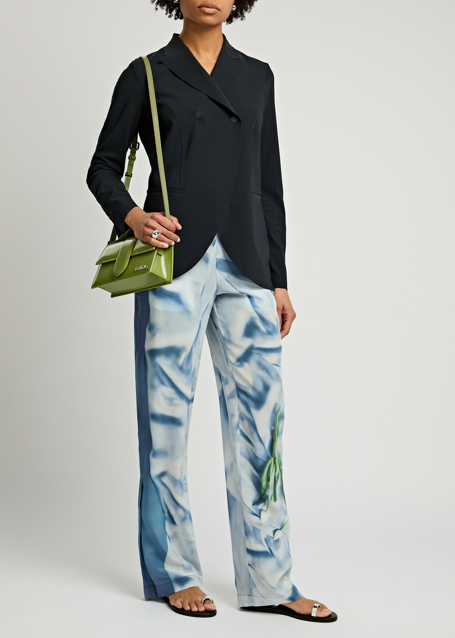 High In Keeping Stretch-jersey Blazer Navy