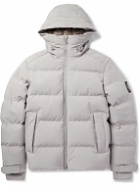 Belstaff - Pulse Logo-Appliquéd Quilted Shell Hooded Down Jacket - Gray
