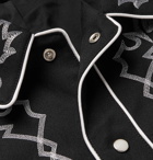 TAKAHIROMIYASHITA TheSoloist. - Embroidered Twill Western Blouson Jacket - Men - Black