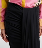 Roberto Cavalli Draped midi skirt
