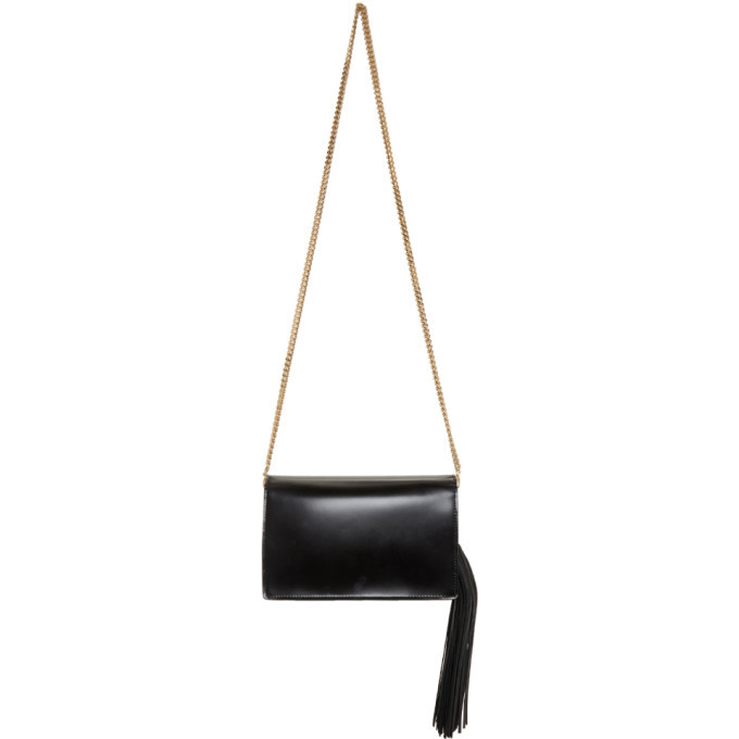 Balmain Black Leather Tassel Crossbody Bag Balmain