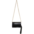 Balmain Black Leather Tassel Crossbody Bag