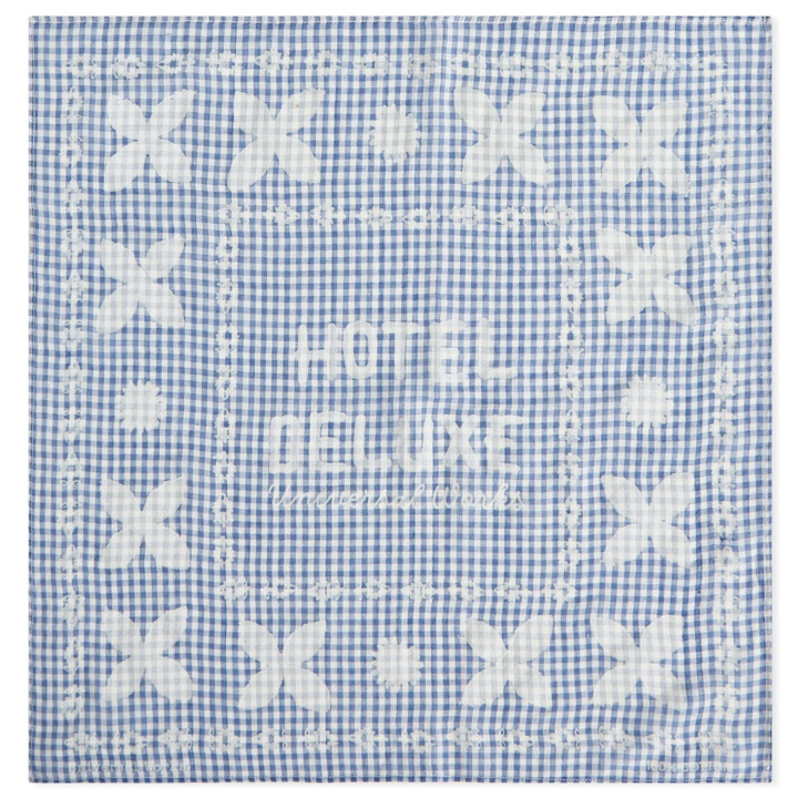 Photo: Universal Works Men's Hotel Deluxe Neckerchief in Blue 