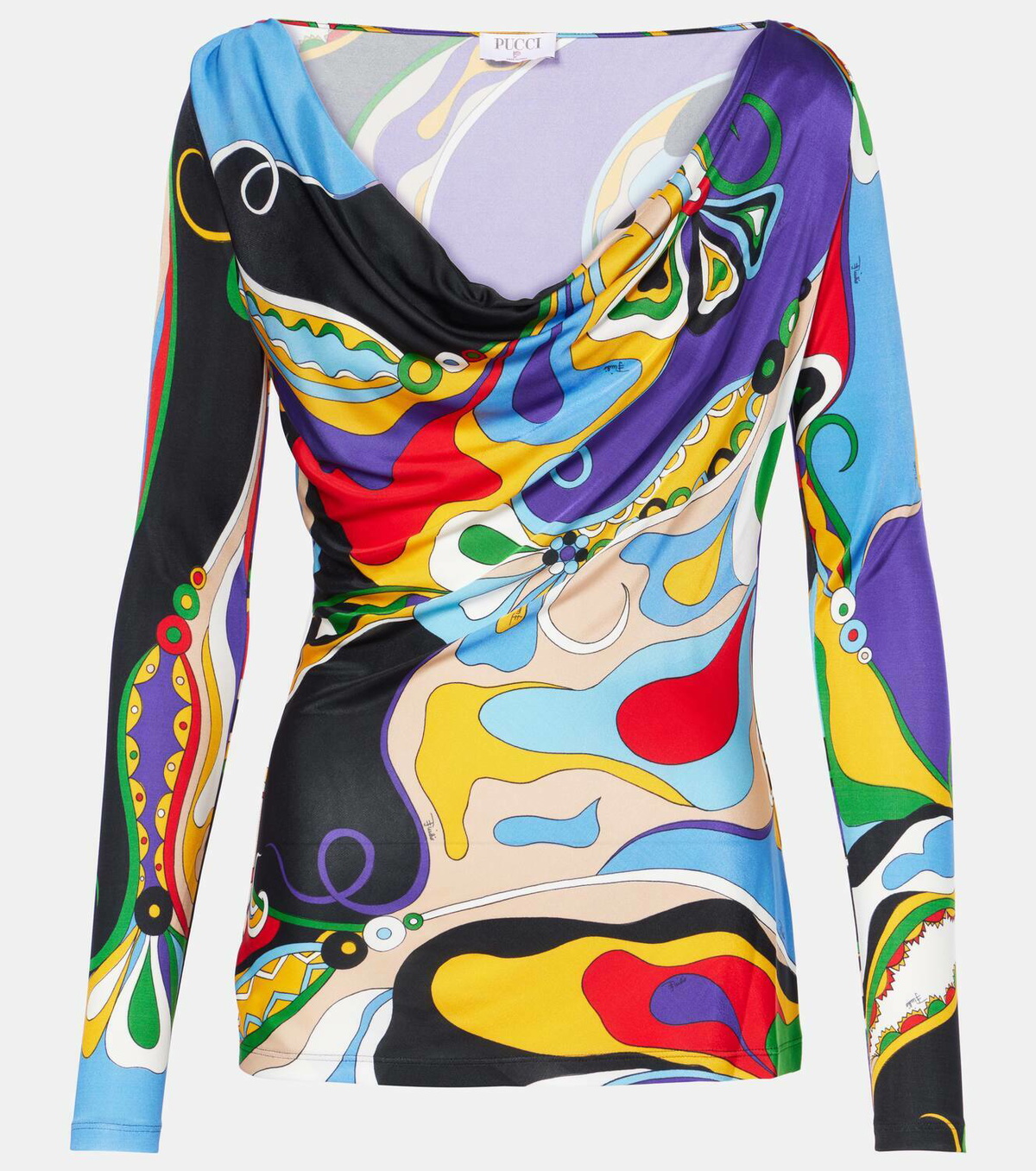 Pucci Orchidee jersey blouse Emilio Pucci