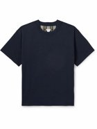 Bottega Veneta - Double-Faced Cotton-Jersey T-Shirt - Blue