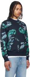Versace Jeans Couture Blue Graphic Sweatshirt