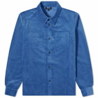 A.P.C. Men's Joe Corduroy Overshirt in Blue