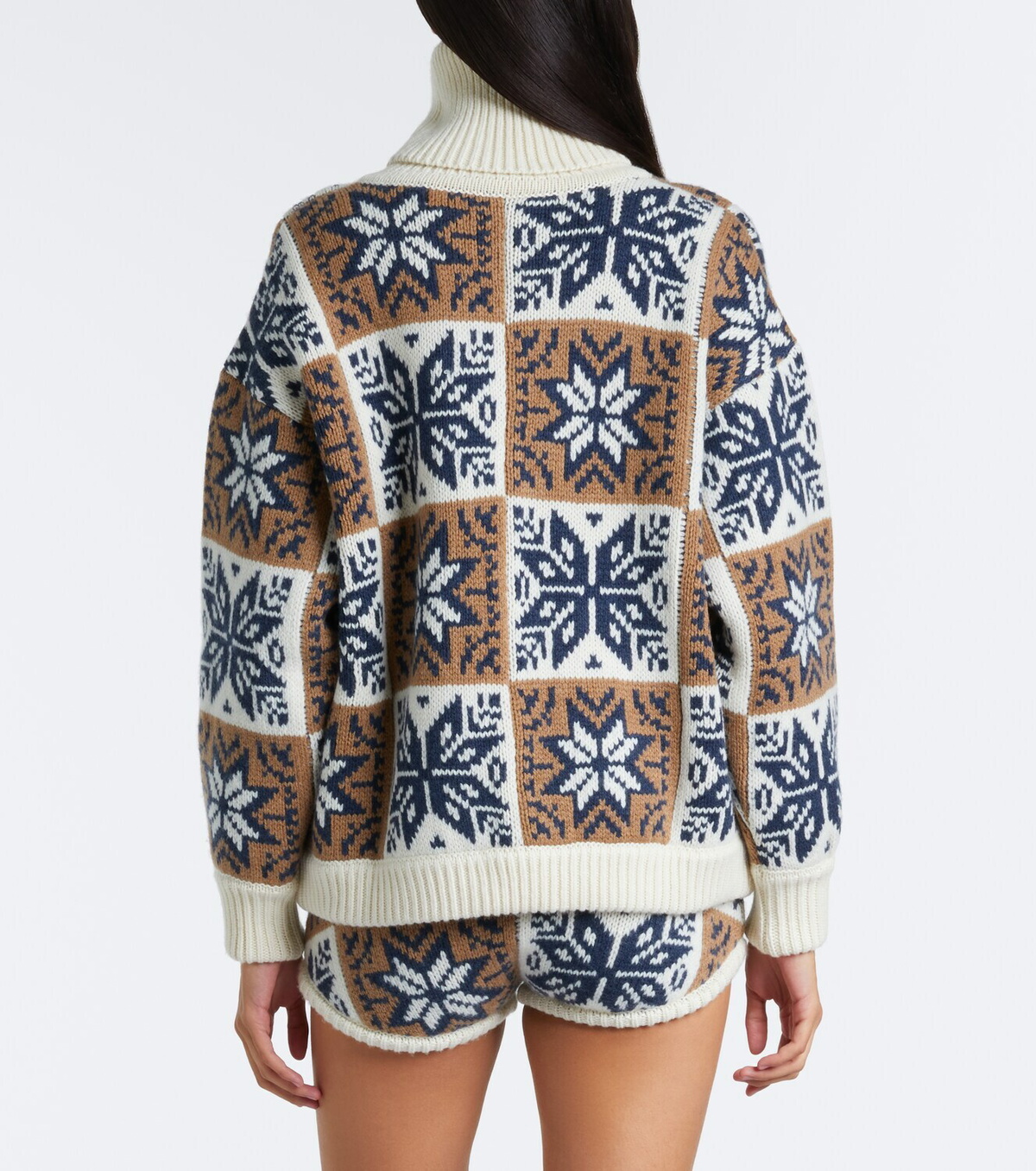 Magda Butrym Jacquard wool and cashmere shorts
