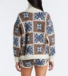 Magda Butrym Jacquard wool and cashmere shorts