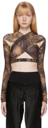 Charlotte Knowles Brown Anti Cross-Over Top