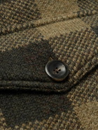 RRL - Checked Wool Overshirt - Green