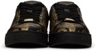 Versace Jeans Couture Black Baroque Court 88 Sneakers