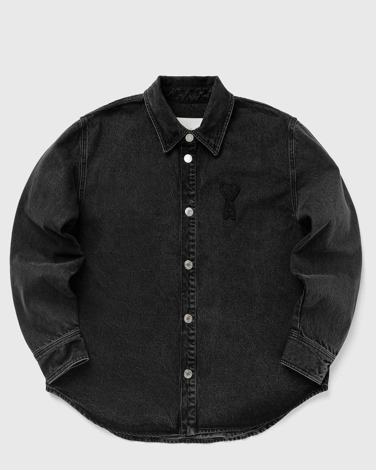 OVERSHIRT WITH KNITTED AMI DE COEUR
