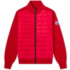 Canada Goose Men's Hybridge Knit Jacket in Red