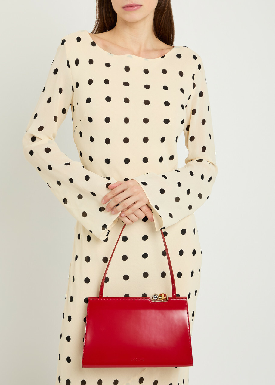 Jacquemus Jacquemus Glossed Leather Shoulder bag - Red - One Size