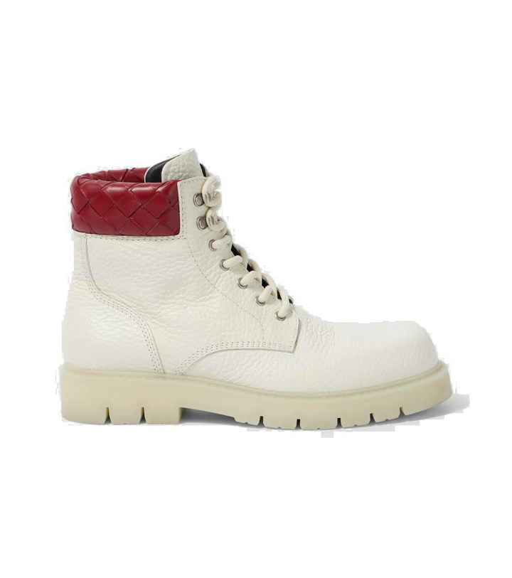 Photo: Bottega Veneta Haddock leather combat boots