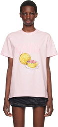 GANNI Pink Grapefruit T-Shirt