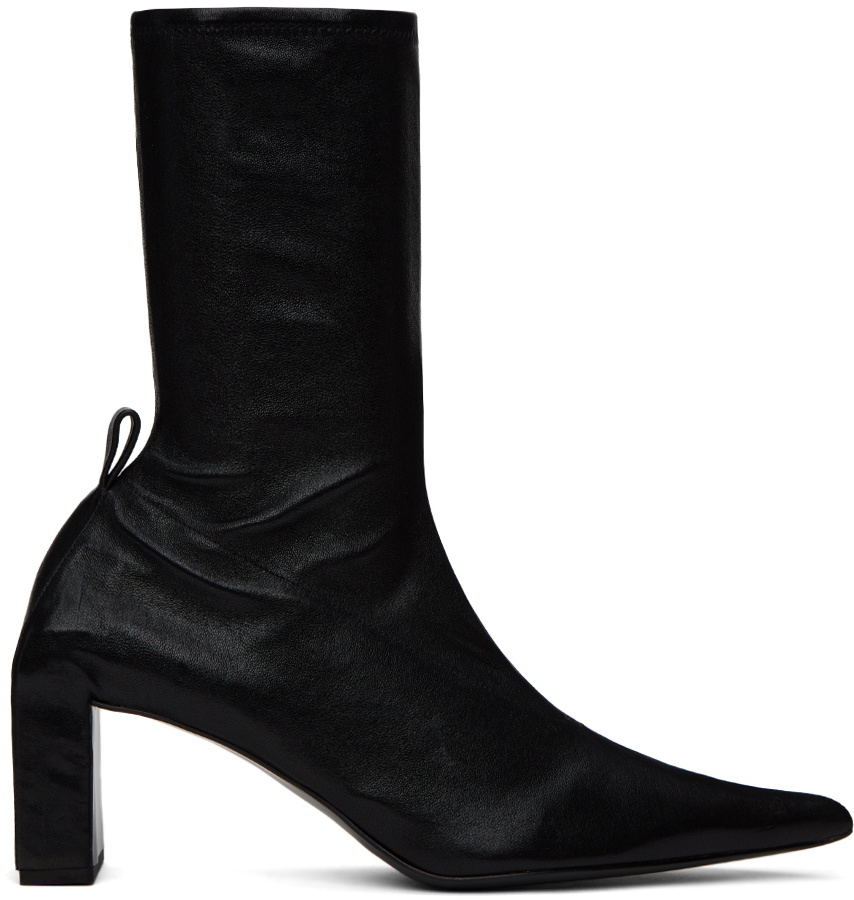 Jil Sander Black Pointed Boots Jil Sander