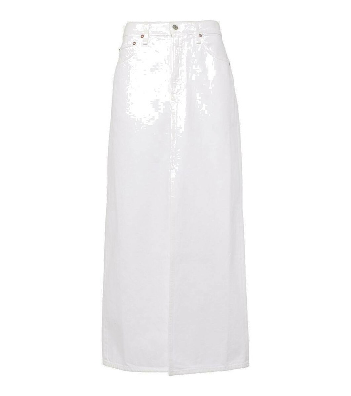 Photo: Agolde Leif denim maxi skirt