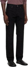 LEMAIRE Black Straight Leg Five Pocket Jeans