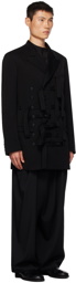 Yohji Yamamoto Black Belted Jacket