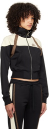 Kijun Black & Off-White Taped Track Jacket